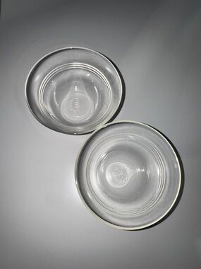 Pyrex Clear Glass Mixing Prep Bowls - Set of 2